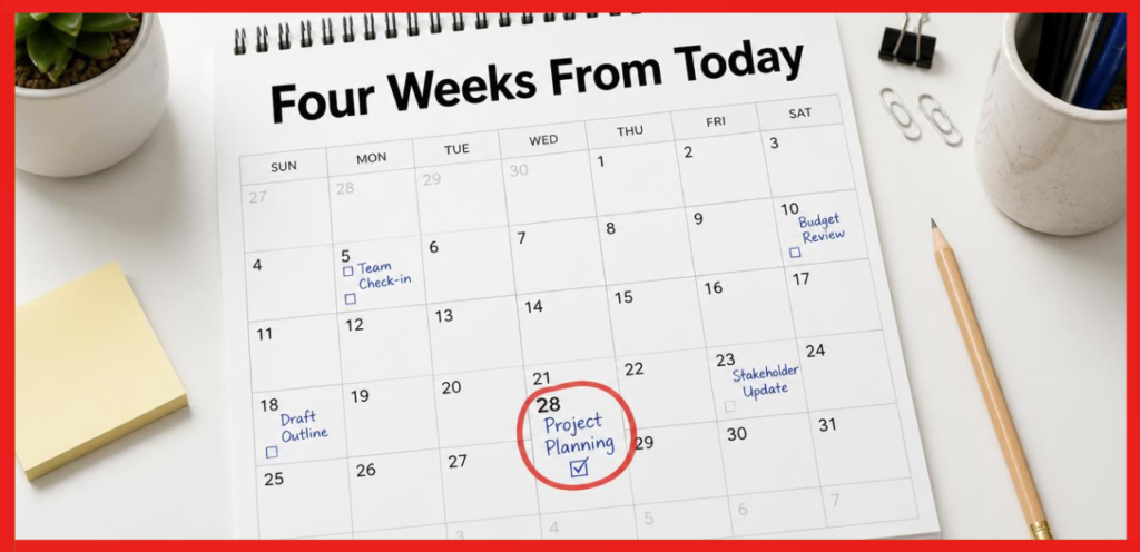 4 Weeks for Project Planning