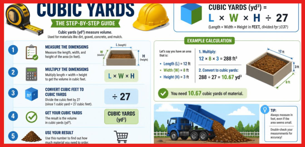 how to calculate cubic yards