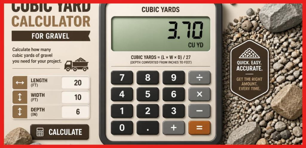 cubic yard calculator for gravel