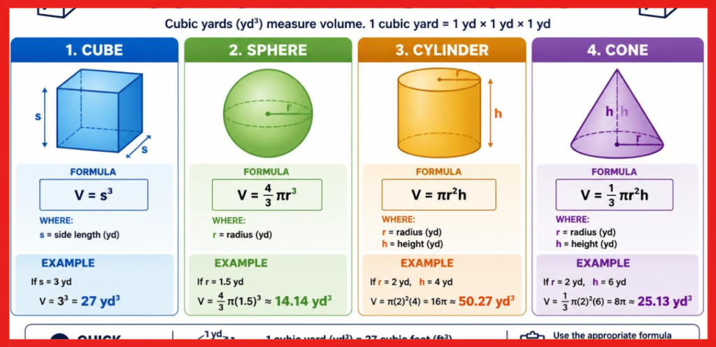 cubic yard formula