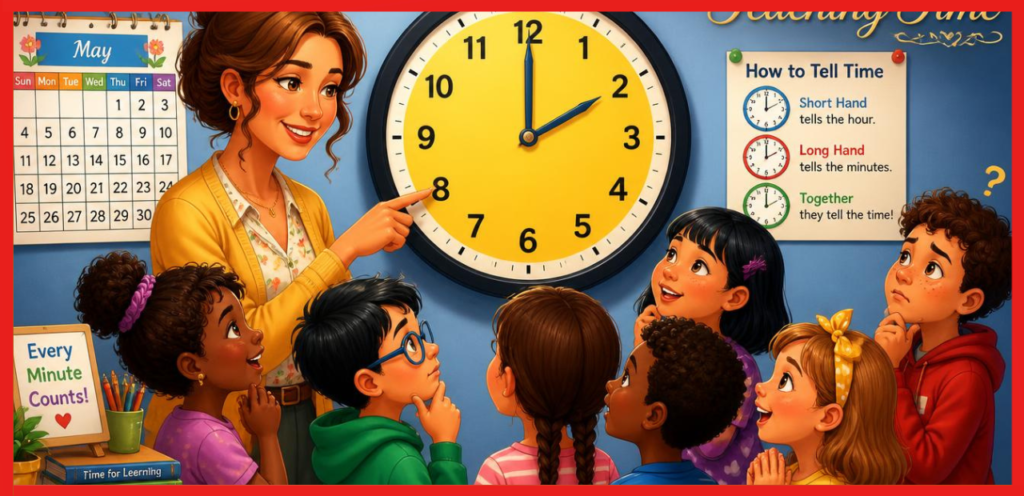 how to teach children to read a clock