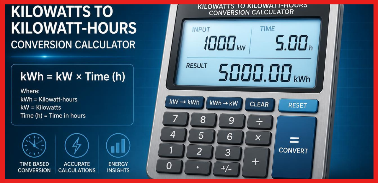 kW to kWh Calculator