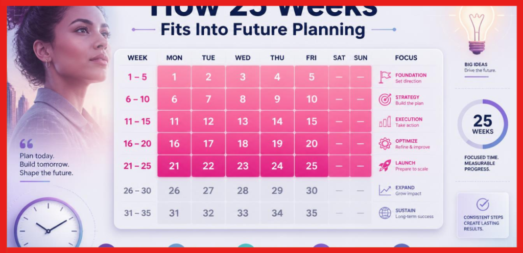 25 Weeks Future Planning