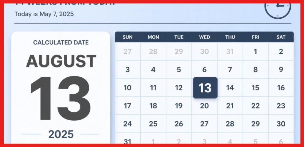 What Date Is 14 Weeks From Today
