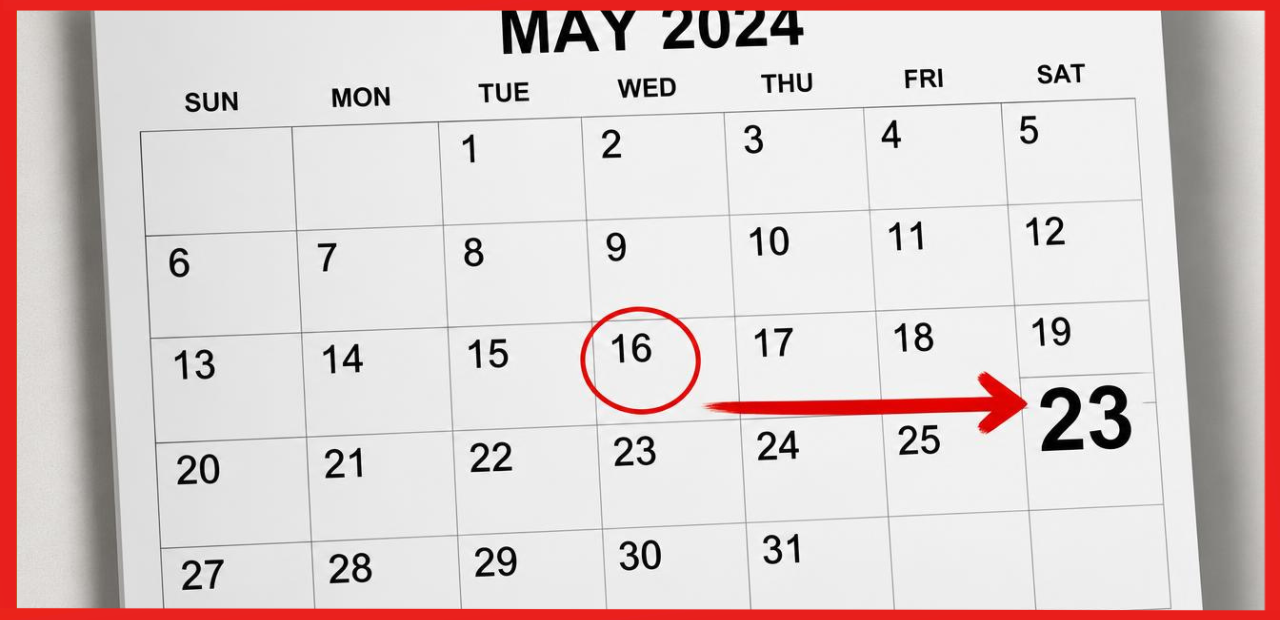 What Date Is 1 Weeks From Today