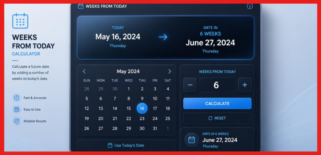 Weeks From Today Calculator