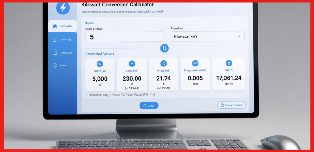 Kilowatt Conversion Calculator