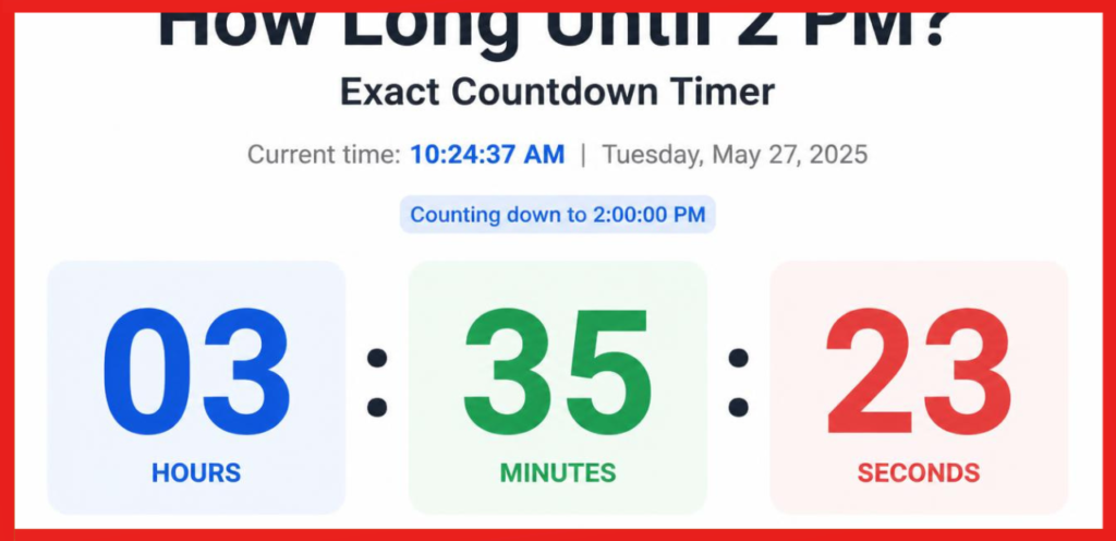 Countdown Planning