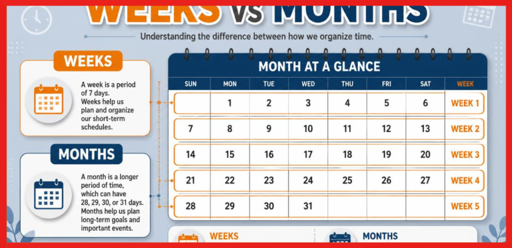 weeks and months