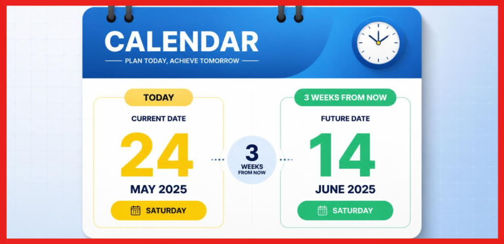 What Date Is 3 Weeks From Today?