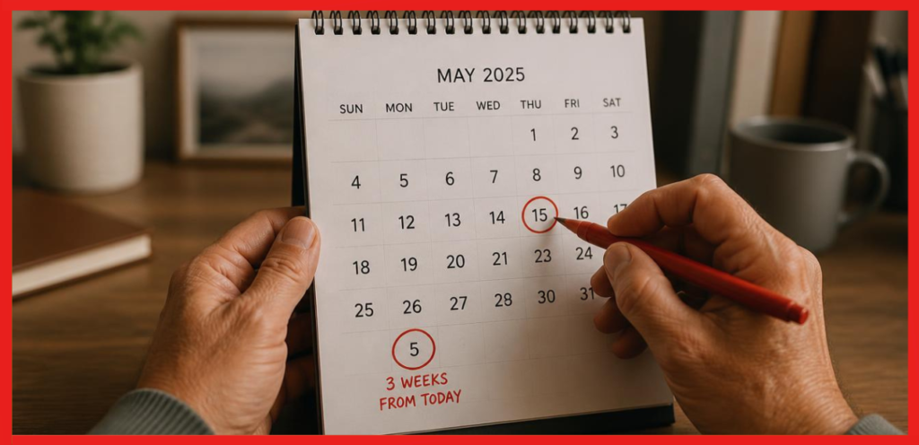 How to Calculate Three Weeks From Today Yourself