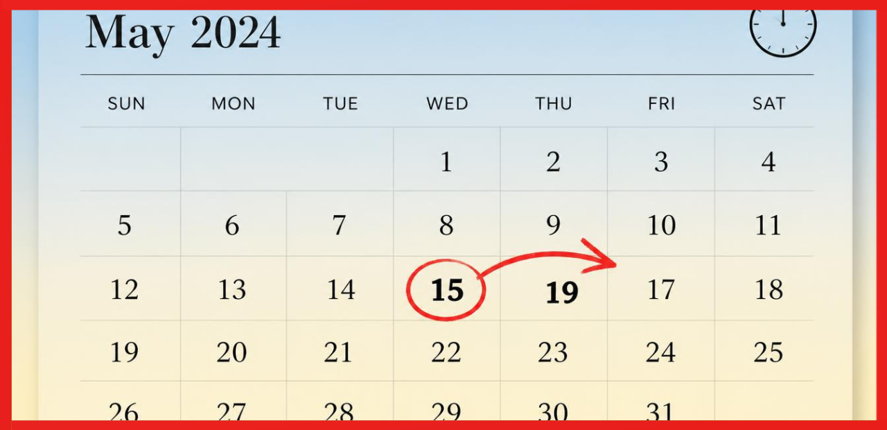 What Date Is 9 Weeks From Today?