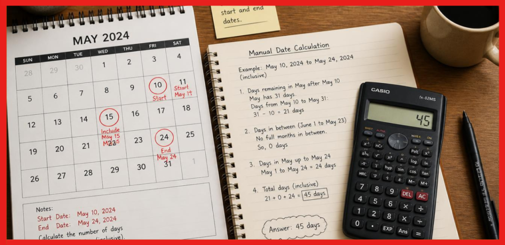 Manual Date Calculation Example