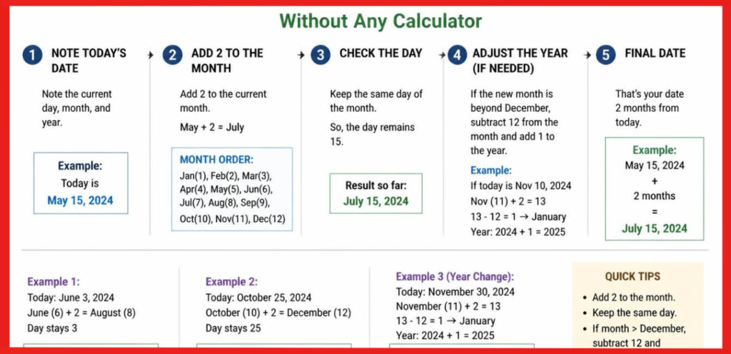 Calculate 2 Months From Today