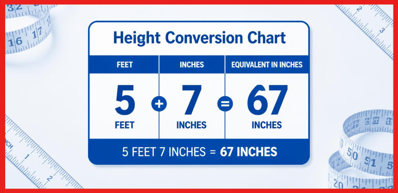 5'7 in inches