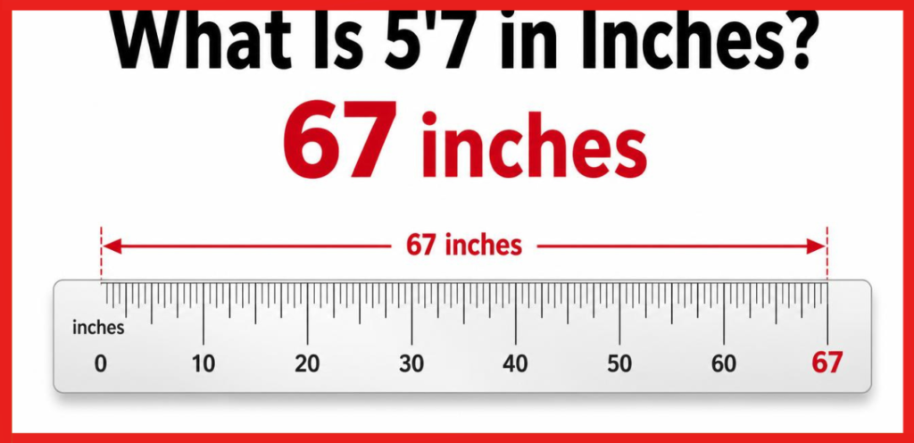 5'7 in inches