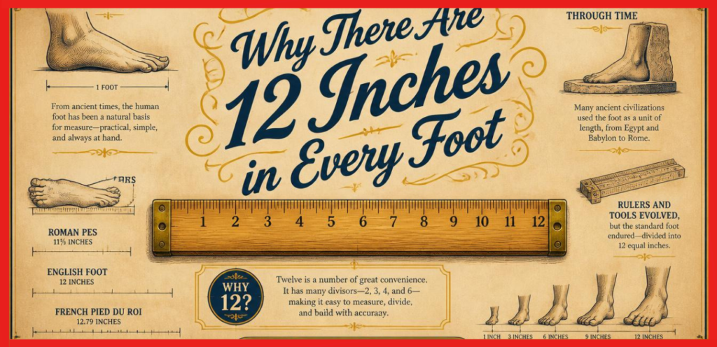 12 inches in a foot
